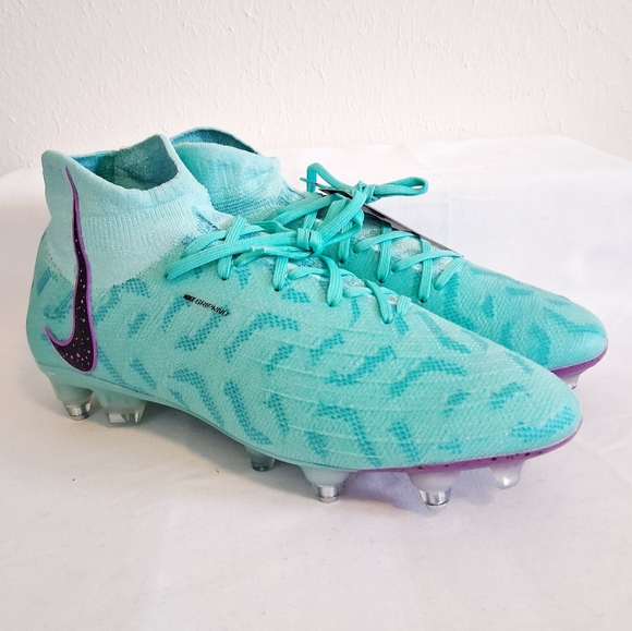 Nike Phantom Luna Elite SG Pro AC Aqua Purple Soccer Cleats - Picture 1 of 11